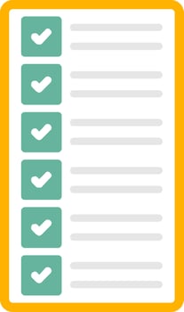 List Flat Icon vector