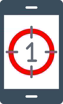 Countdown Flat Icon vector