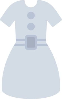 Dress Flat Icon vector