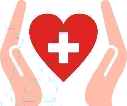 Heart Care Flat Icon vector