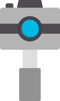 Underwater Camera Flat Icon vector