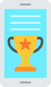 Online Award Flat Icon vector