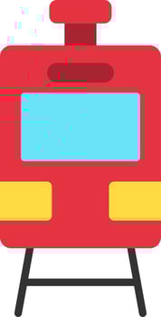 Train Flat Icon vector