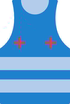 Undershirt Flat Icon vector