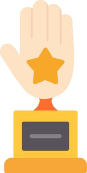 Hand Flat Icon vector
