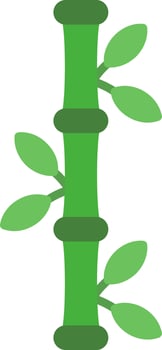Bamboo Flat Icon vector
