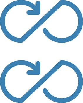 Infinity Flat Icon vector