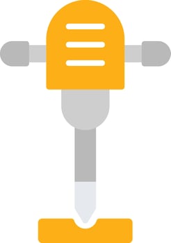 Jackhammer Flat Icon vector