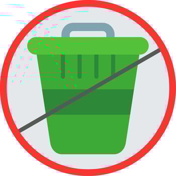 Zero Waste Flat Icon vector