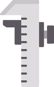 Caliper Flat Icon vector