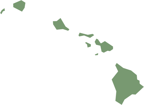 outline drawing of hawaii state map. png