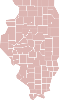 outline drawing of illinois state map. png