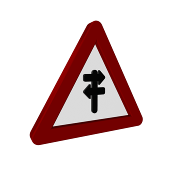 Road Sign 3D render png