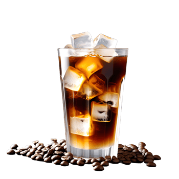 Ice coffee cup isolated transparent background png