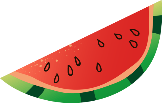 Piece berry watermelon red organic png