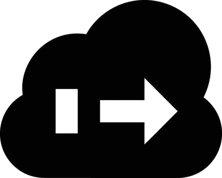 Data storage icon symbol image for database illustration vector