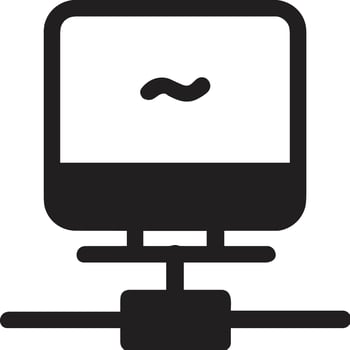 Data storage icon symbol image for database illustration vector