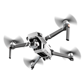 Drone in motion cut out image png