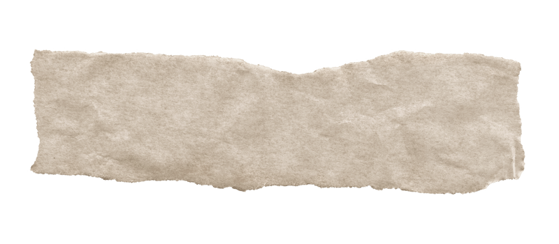 Brown Textured Torn Paper Edge. Ripped Craft Paper for Scrapbooking and Collages png