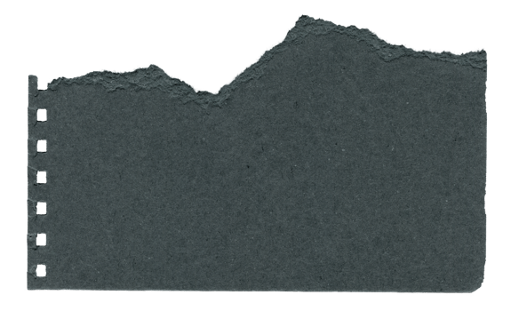 Black Textured Torn Paper Edge. Ripped Craft Paper for Scrapbooking and Collages png