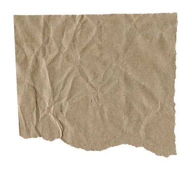 Brown Textured Torn Paper Edge. Natural Ripped Craft Paper for Scrapbooking and Collages png