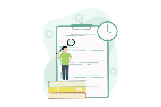 Online Learning Flat Illustration Design vector