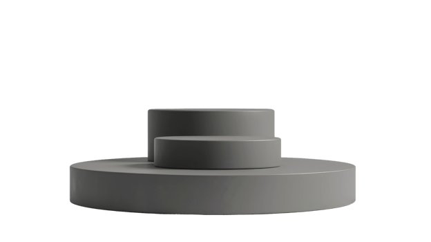 Round Podium on Transparent Background, Format png
