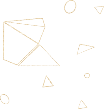 Gold Geometrical Frame png