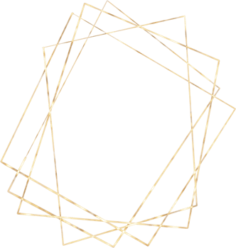 Gold Geometrical Frame png