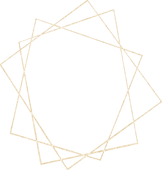 Gold Geometrical Frame png