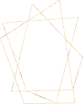 Gold Geometrical Frame png