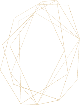 Gold Geometrical Frame png