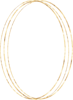 Gold Geometrical Frame png