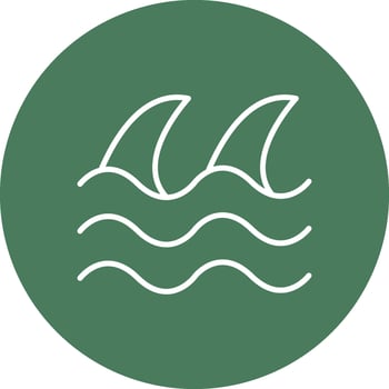 Wave Line Multi Circle Icon vector