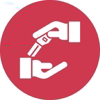 Leasing Glyph Multi Circle Icon vector