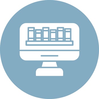 OnGlyph Multi Circle Library Glyph Multi Circle Icon vector