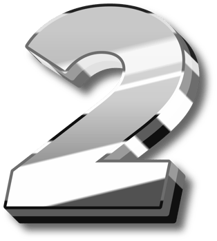 Silver Glossy Alphabet Letter and Number png