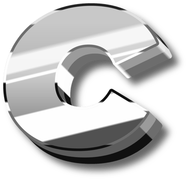 Silver Glossy Alphabet Letter and Number png