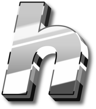 Silver Glossy Alphabet Letter and Number png