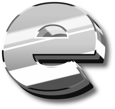 Silver Glossy Alphabet Letter and Number png