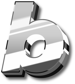 Silver Glossy Alphabet Letter and Number png