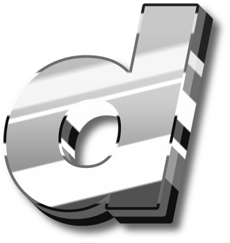 Silver Glossy Alphabet Letter and Number png