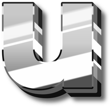 Glowing Silver Alphabet Letters and Numbers png