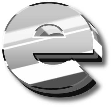 Silver Glossy Alphabet Letter and Number png