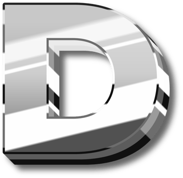 Luxury Silver Alphabet Letters and Numbers png