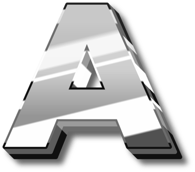 Luxury Silver Alphabet Letters and Numbers png