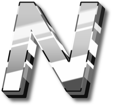 Elegant Silver Alphabet Letters and Numbers png