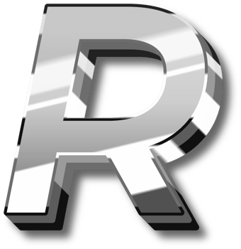 Elegant Silver Alphabet Letters and Numbers png