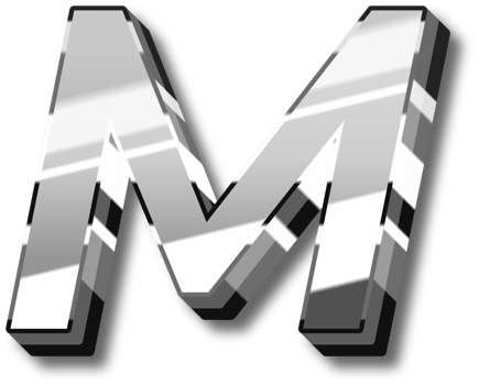 Elegant Silver Alphabet Letters and Numbers png