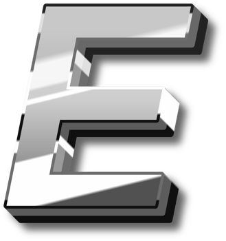 Elegant Silver Alphabet Letters and Numbers png